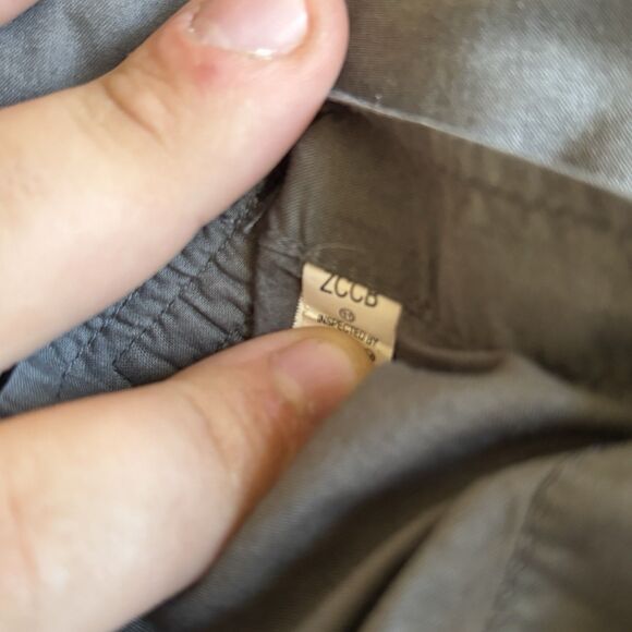 Guess Mens Y2K Grunge Button Shirt Grey XL Graphic Long Sleeve Cross Biker Angel - Picture 11 of 11